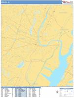 Newark Wall Map Zip Code