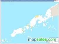 Aleutians East County, AK Wall Map