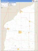 Fountain County, IN Wall Map