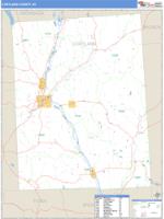 Cortland County, NY Wall Map Zip Code