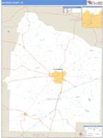 Haywood County, TN Wall Map Zip Code