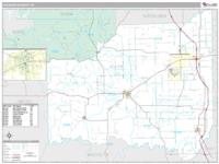 Jackson County, IN Wall Map Zip Code