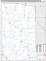 Todd County, MN Wall Map Zip Code