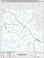 Steuben County, NY Wall Map Zip Code