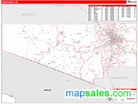 Pima County, AZ Wall Map