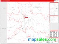 Lawrence County, IN Wall Map