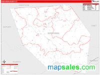 Edmonson County, KY Wall Map Zip Code