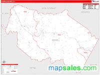 Powell County, KY Wall Map Zip Code