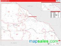 Winona County, MN Wall Map Zip Code