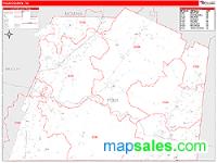 Polk County, TN Wall Map Zip Code