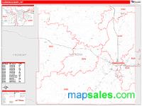 Natrona County, WY Wall Map Zip Code