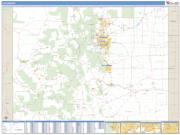 Colorado <br /> Wall Map <br /> Zip Code <br /> Basic Style 2024 Map