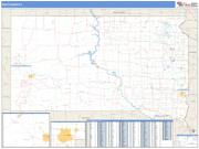 South Dakota <br /> Wall Map <br /> Zip Code <br /> Basic Style 2024 Map