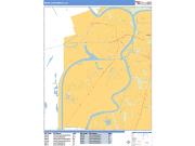 West Sacramento <br /> Wall Map <br /> Basic Style 2024 Map