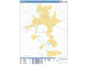 Asheville <br /> Wall Map <br /> Basic Style 2024 Map