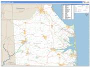 Sussex County, DE <br /> Wall Map <br /> Zip Code <br /> Basic Style 2024 Map