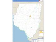 Dixie County, FL <br /> Wall Map <br /> Zip Code <br /> Basic Style 2024 Map