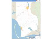 Gulf County, FL <br /> Wall Map <br /> Zip Code <br /> Basic Style 2024 Map