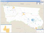 Hamilton County, FL <br /> Wall Map <br /> Zip Code <br /> Basic Style 2024 Map