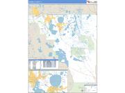 Osceola County, FL <br /> Wall Map <br /> Zip Code <br /> Basic Style 2024 Map