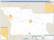 Atkinson County, GA <br /> Wall Map <br /> Zip Code <br /> Basic Style 2024 Map