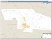 Ben Hill County, GA <br /> Wall Map <br /> Zip Code <br /> Basic Style 2024 Map