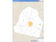 Candler County, GA <br /> Wall Map <br /> Zip Code <br /> Basic Style 2024 Map
