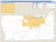 Dougherty County, GA <br /> Wall Map <br /> Zip Code <br /> Basic Style 2024 Map