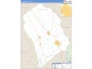 Effingham County, GA <br /> Wall Map <br /> Zip Code <br /> Basic Style 2024 Map