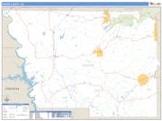 Harris County, GA <br /> Wall Map <br /> Zip Code <br /> Basic Style 2024 Map