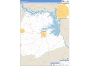Hart County, GA <br /> Wall Map <br /> Zip Code <br /> Basic Style 2024 Map