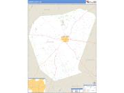 Jenkins County, GA <br /> Wall Map <br /> Zip Code <br /> Basic Style 2024 Map