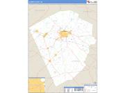 Laurens County, GA <br /> Wall Map <br /> Zip Code <br /> Basic Style 2024 Map