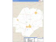 Macon County, GA <br /> Wall Map <br /> Zip Code <br /> Basic Style 2024 Map