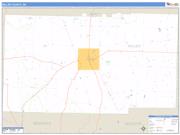 Miller County, GA <br /> Wall Map <br /> Zip Code <br /> Basic Style 2024 Map