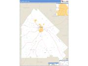 Pulaski County, GA <br /> Wall Map <br /> Zip Code <br /> Basic Style 2024 Map