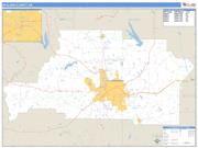 Spalding County, GA <br /> Wall Map <br /> Zip Code <br /> Basic Style 2024 Map