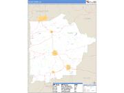 Talbot County, GA <br /> Wall Map <br /> Zip Code <br /> Basic Style 2024 Map