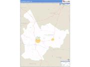 Taliaferro County, GA <br /> Wall Map <br /> Zip Code <br /> Basic Style 2024 Map