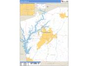 Troup County, GA <br /> Wall Map <br /> Zip Code <br /> Basic Style 2024 Map