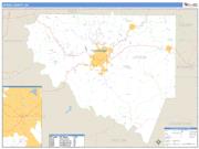 Upson County, GA <br /> Wall Map <br /> Zip Code <br /> Basic Style 2024 Map