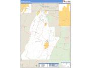 Walker County, GA <br /> Wall Map <br /> Zip Code <br /> Basic Style 2024 Map
