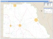 Wilcox County, GA <br /> Wall Map <br /> Zip Code <br /> Basic Style 2024 Map