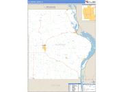 Allamakee County, IA <br /> Wall Map <br /> Zip Code <br /> Basic Style 2024 Map