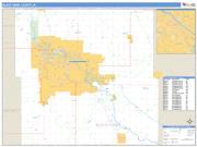 Black Hawk County, IA <br /> Wall Map <br /> Zip Code <br /> Basic Style 2024 Map