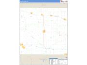 Cedar County, IA <br /> Wall Map <br /> Zip Code <br /> Basic Style 2024 Map
