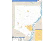 Des Moines County, IA <br /> Wall Map <br /> Zip Code <br /> Basic Style 2024 Map