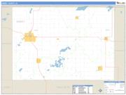 Emmet County, IA <br /> Wall Map <br /> Zip Code <br /> Basic Style 2024 Map