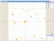 Keokuk County, IA <br /> Wall Map <br /> Zip Code <br /> Basic Style 2024 Map