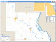 Louisa County, IA <br /> Wall Map <br /> Zip Code <br /> Basic Style 2024 Map